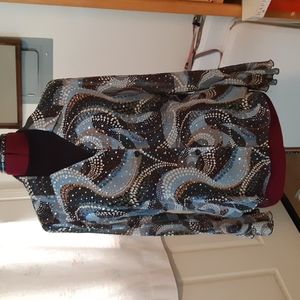 Sparkly collared, button down  shirt